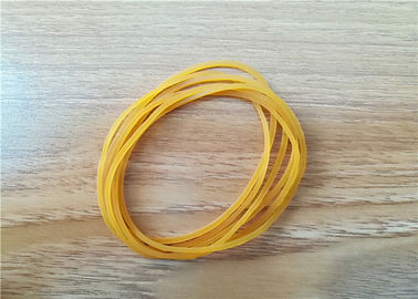 お金のための注文の耐久の輪ゴム/黄色の伸縮性がある輪ゴムOは形づきます